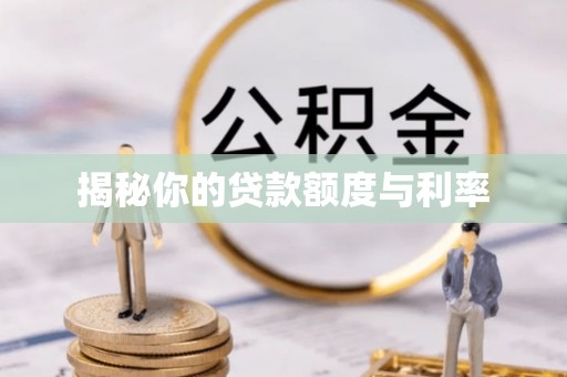 北林揭秘你的贷款额度与利率