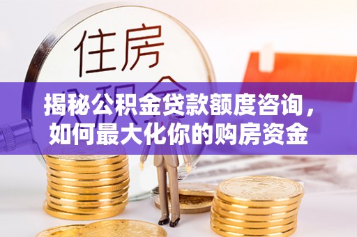 北林揭秘公积金贷款额度咨询，如何最大化你的购房资金