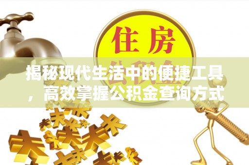 北林揭秘现代生活中的便捷工具，高效掌握公积金查询方式