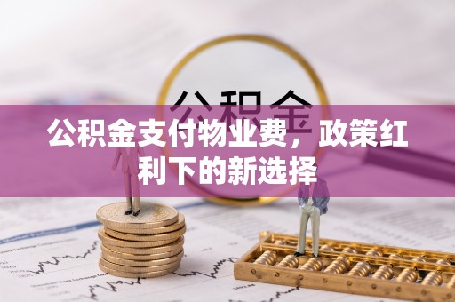 北林公积金支付物业费，政策红利下的新选择